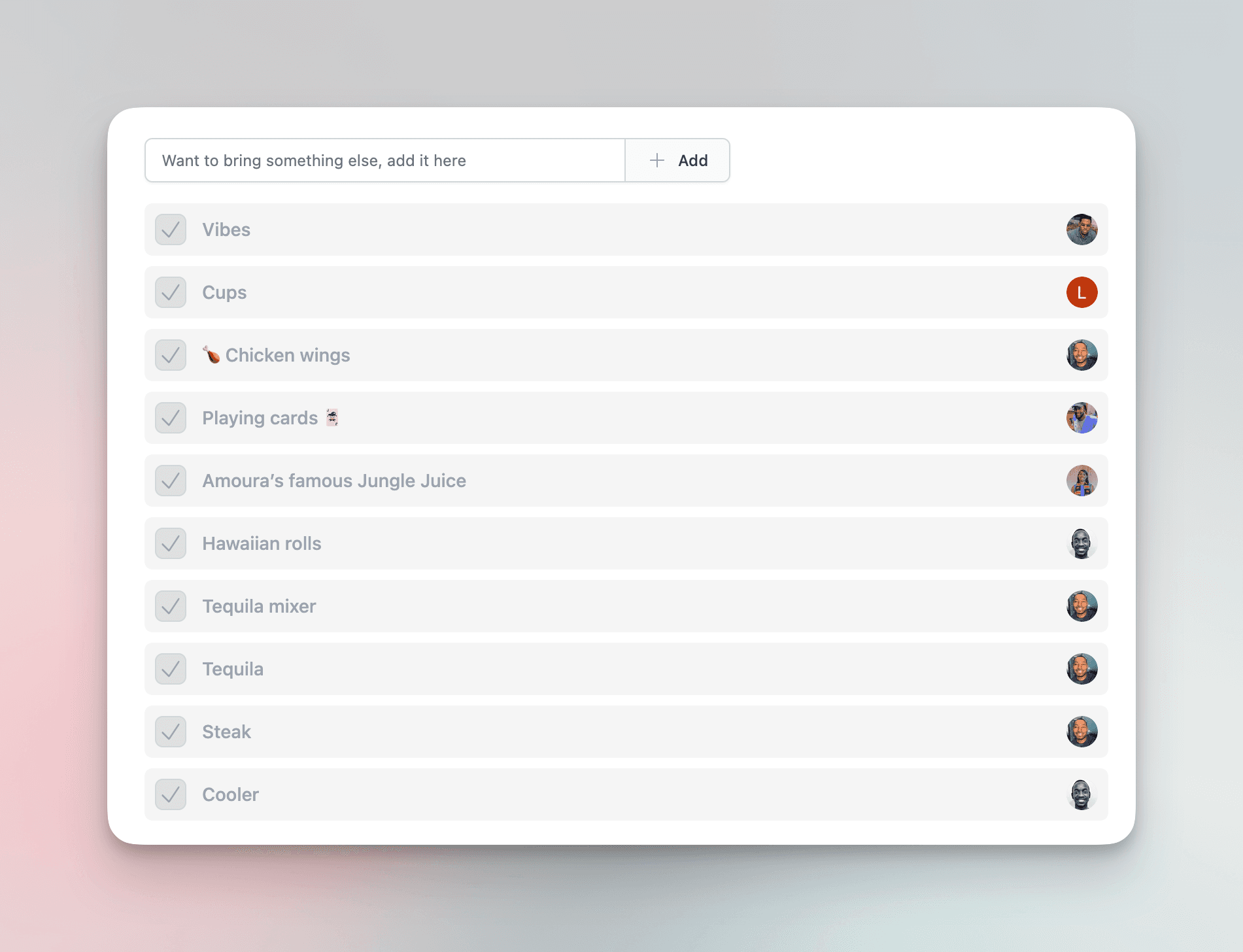 Overall dashboard view